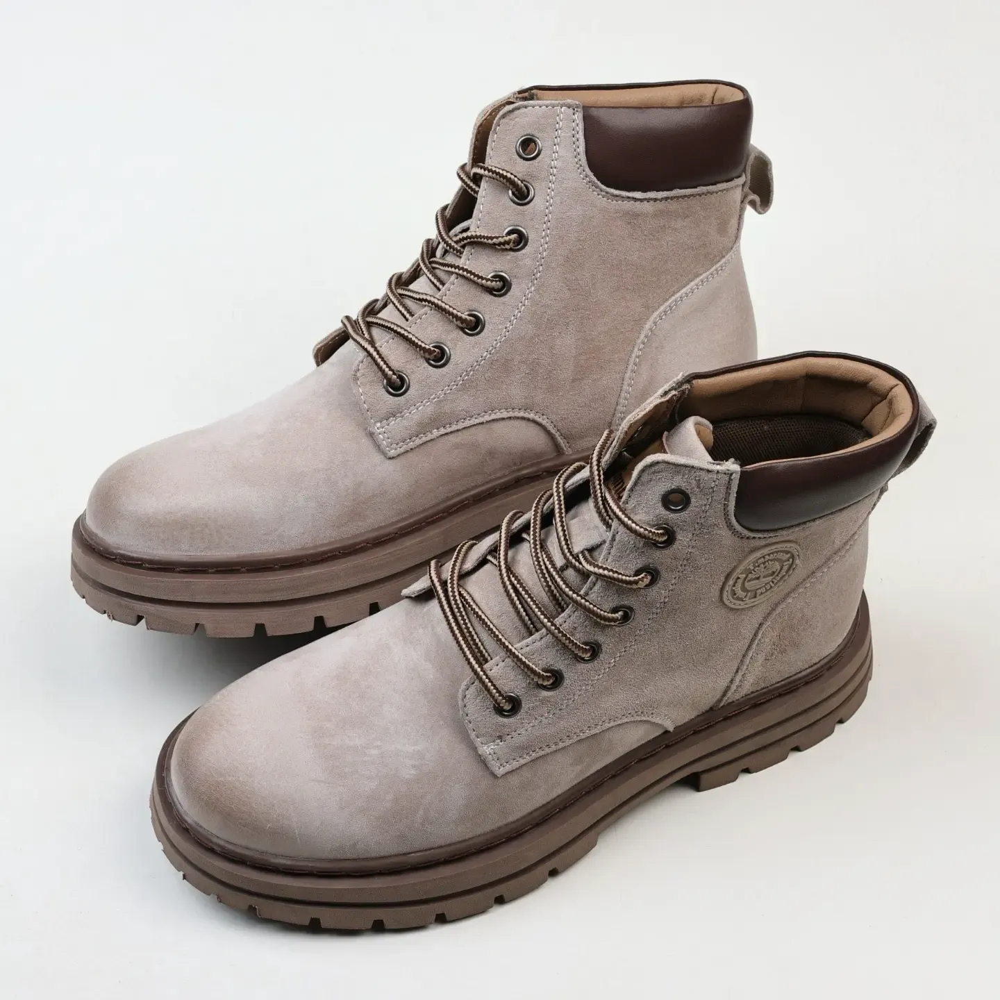 Timber1And Outdoor High Top Leisure Boots Yellow Grey - Image 7