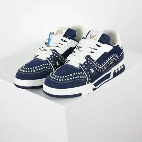 Trainer Sneaker Indigo Denim Pearl