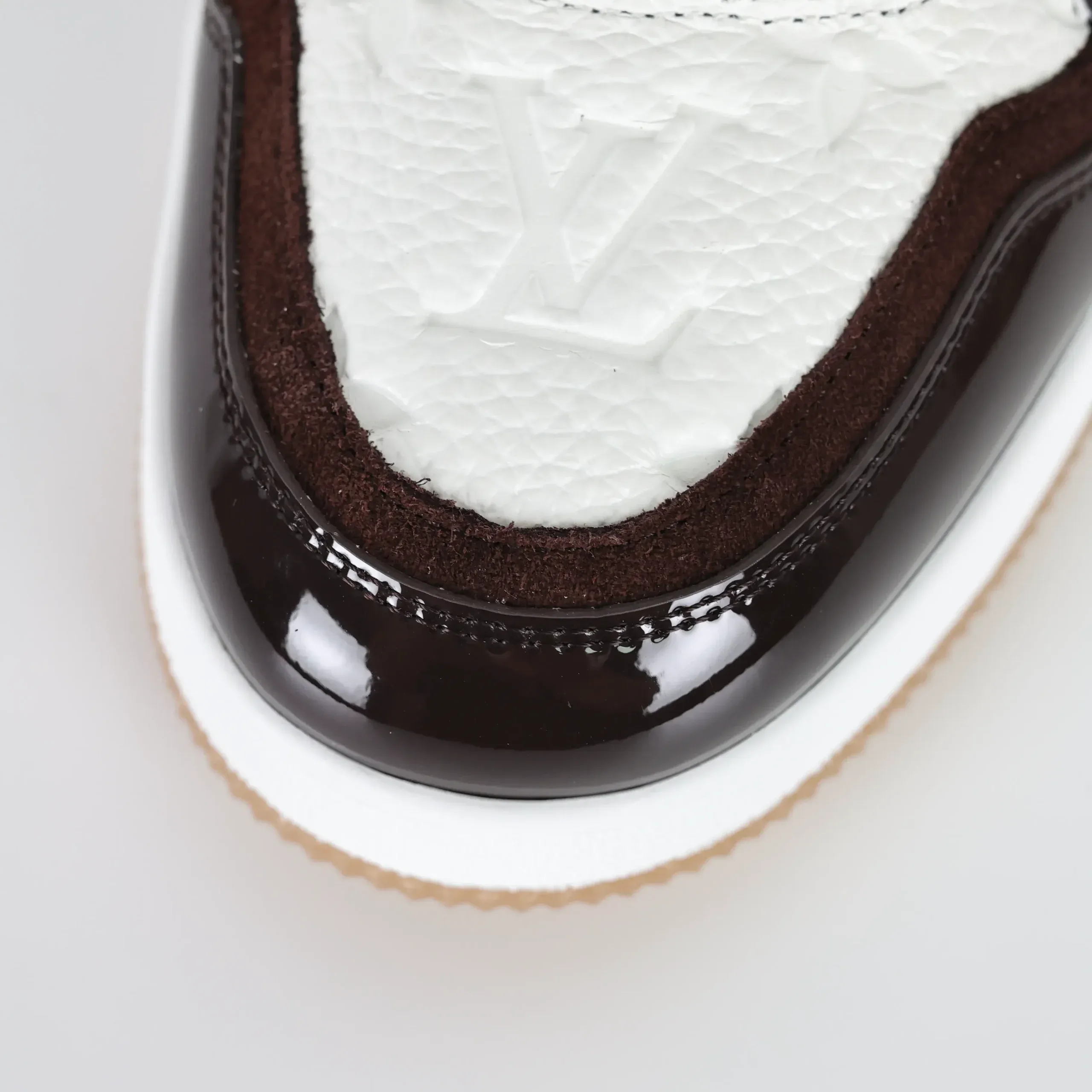 Trainer Sneaker Monogram Grained Calfskin and Patent Leather Black - Image 11