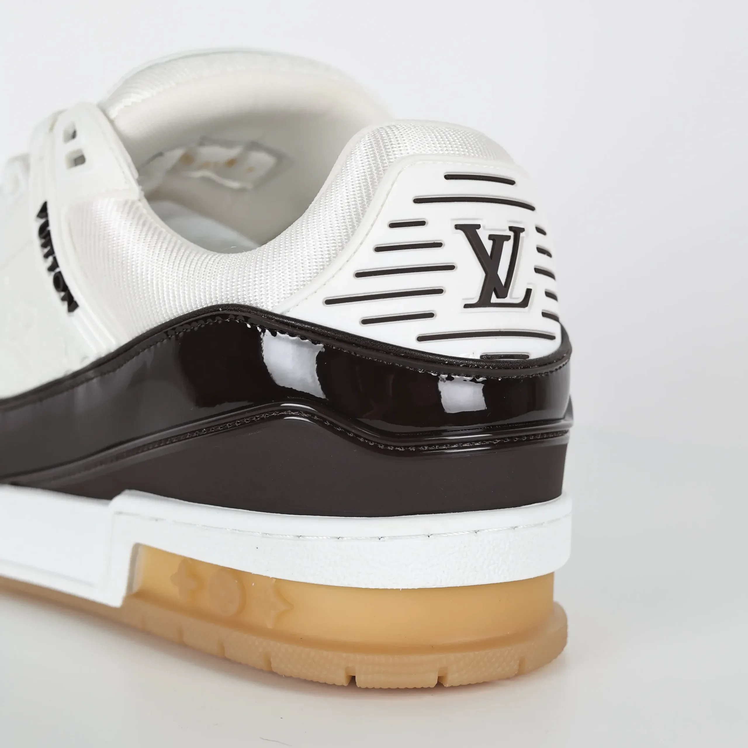 Trainer Sneaker Monogram Grained Calfskin and Patent Leather Black - Image 9