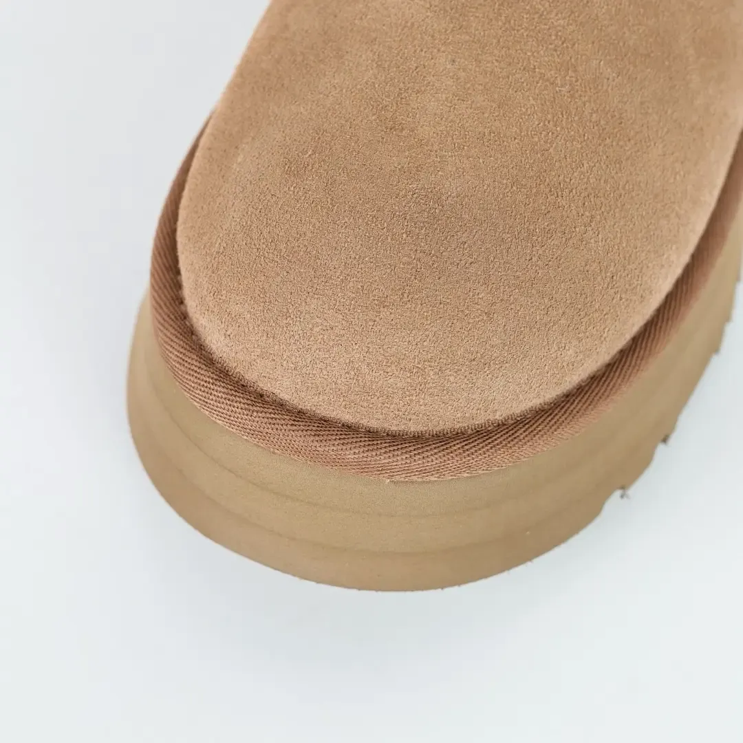 UGG Kids Classic Ultra Mini Platform Ankle Boots Sand - Image 7