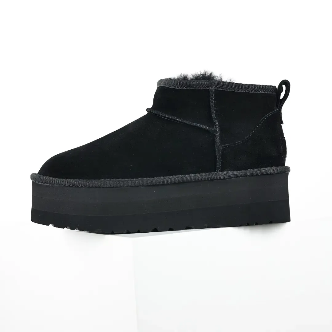 UGG Mini Platform Shorts In Black - Image 5