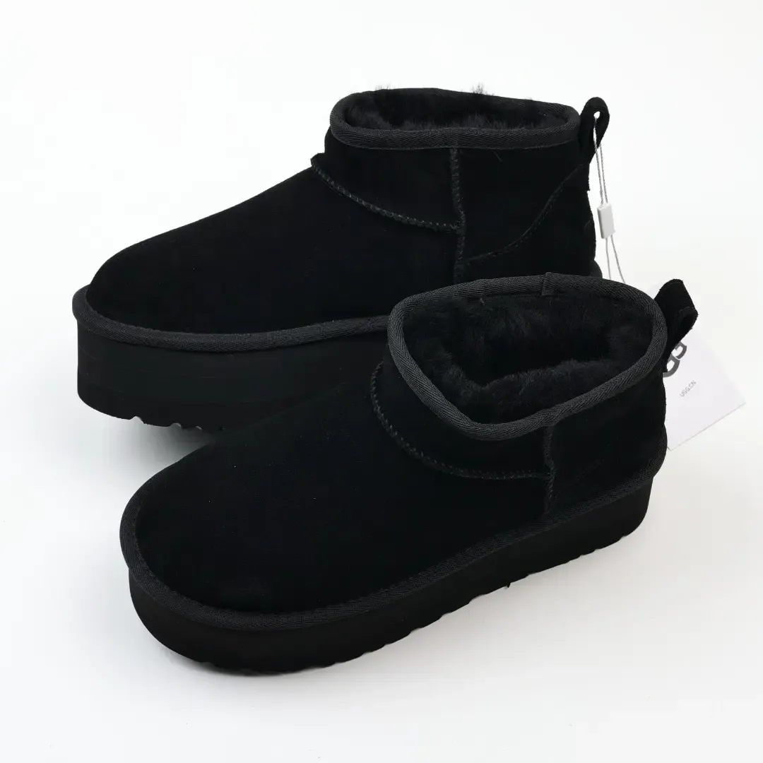 UGG Mini Platform Shorts In Black - Image 7