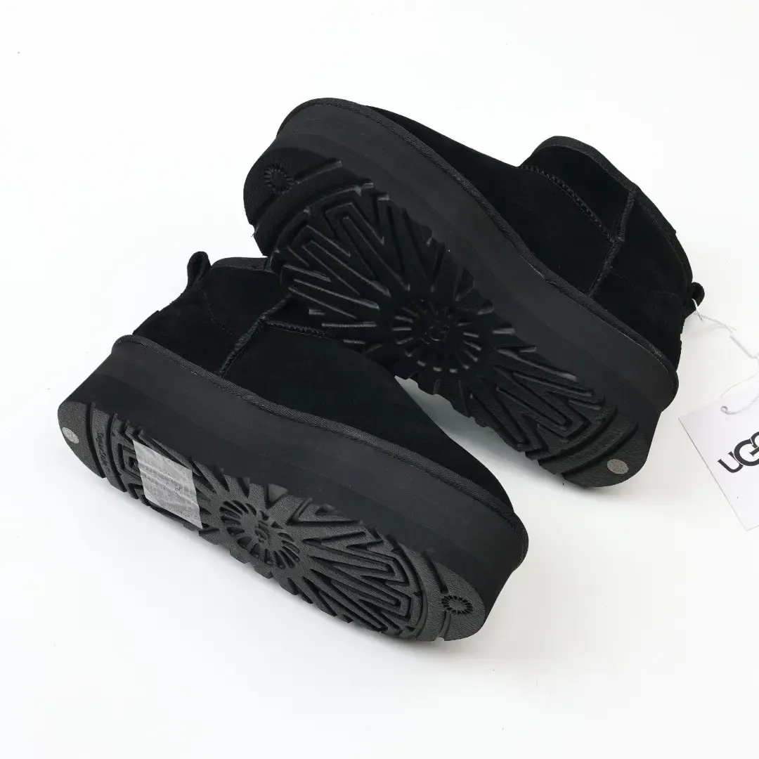 UGG Mini Platform Shorts In Black - Image 8