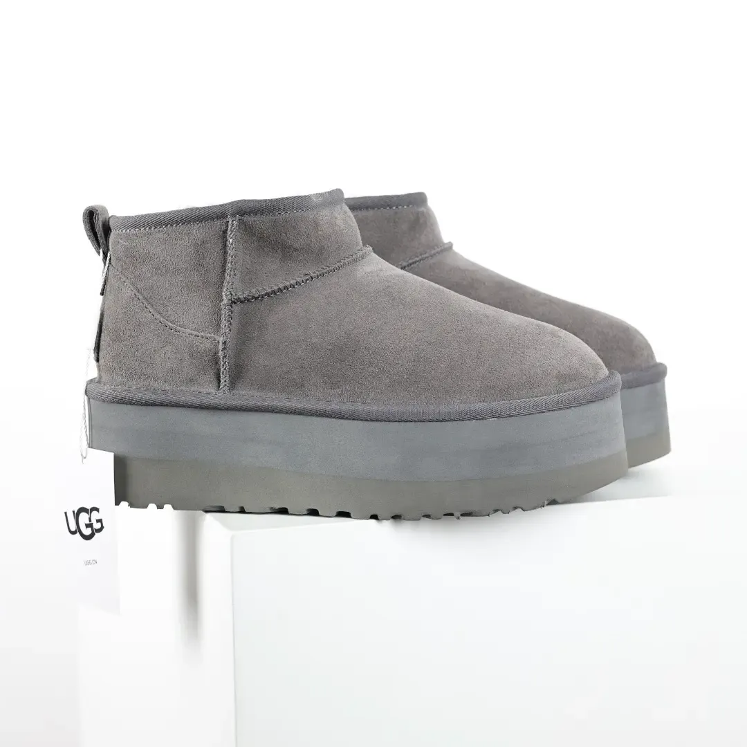 UGG Mini Platform Shorts In Grey - Image 2