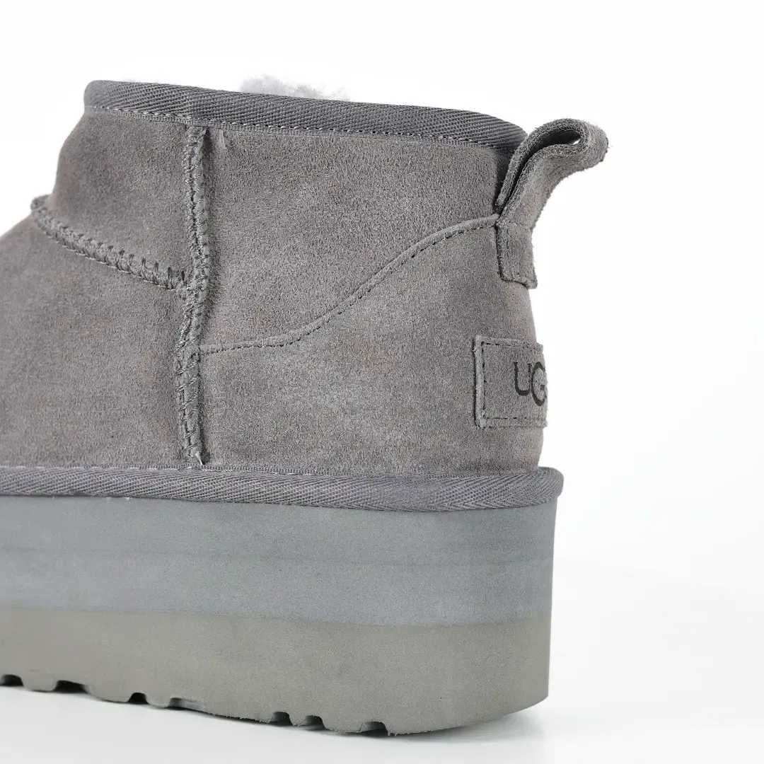 UGG Mini Platform Shorts In Grey - Image 11