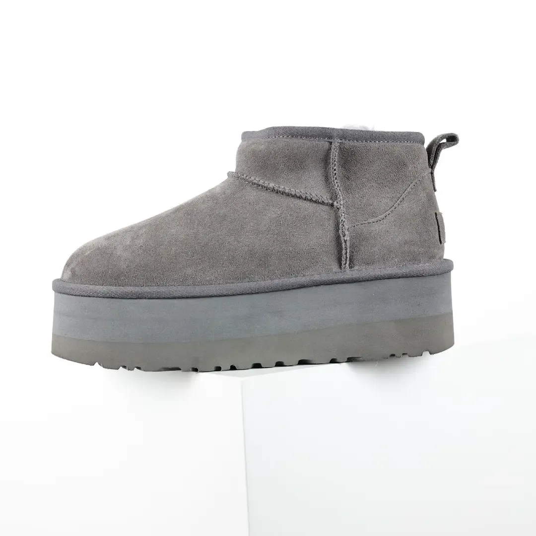 UGG Mini Platform Shorts In Grey - Image 4