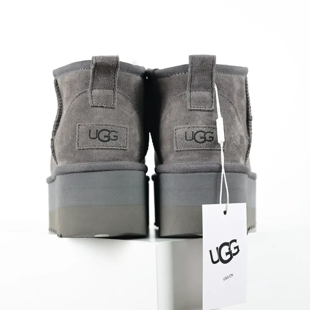 UGG Mini Platform Shorts In Grey - Image 6