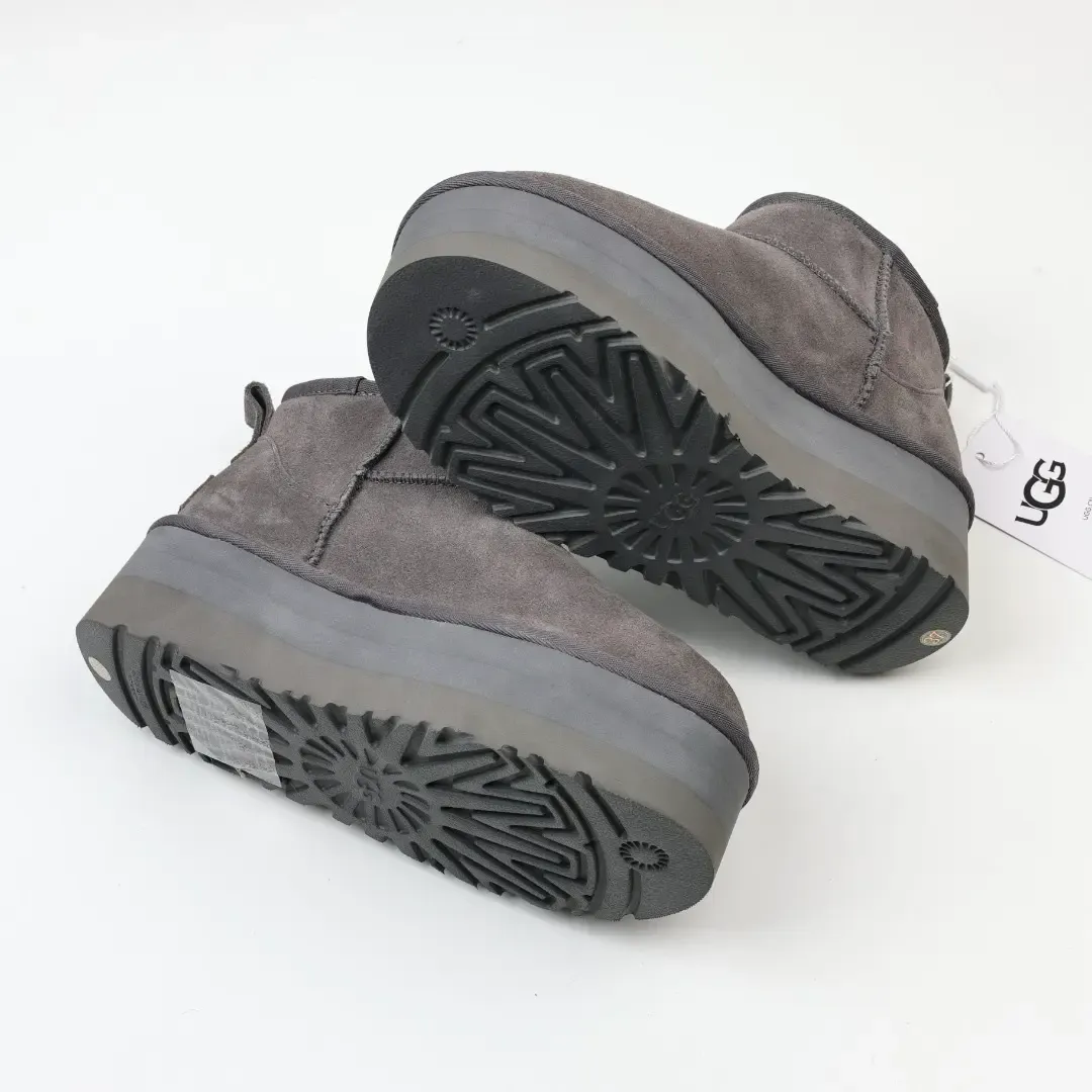 UGG Mini Platform Shorts In Grey - Image 8