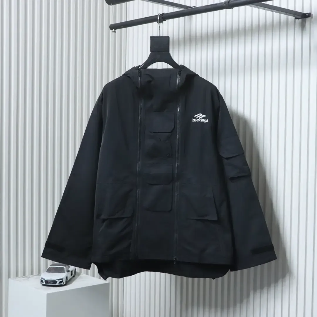 Balenciaga BLCG 23ss Parody 3Bsporty Black Jacke Windbreaker