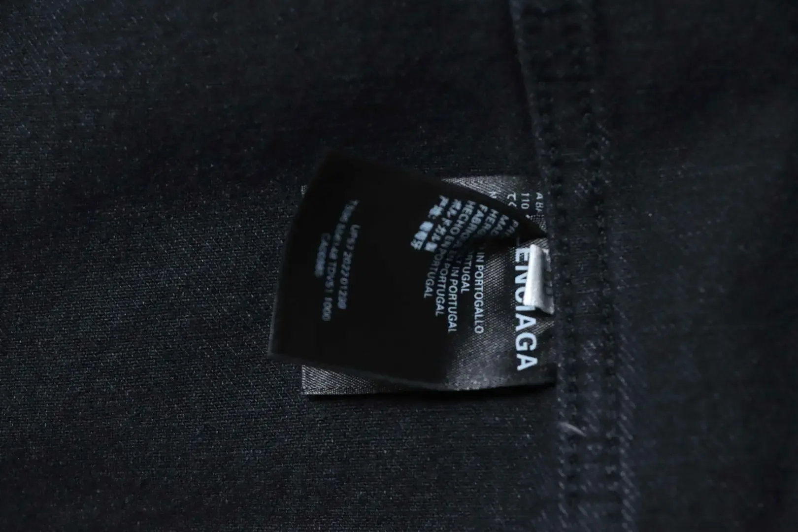 Balenciaga Denim Jacket With All Over Logo And Lettering On The Back - Image 11