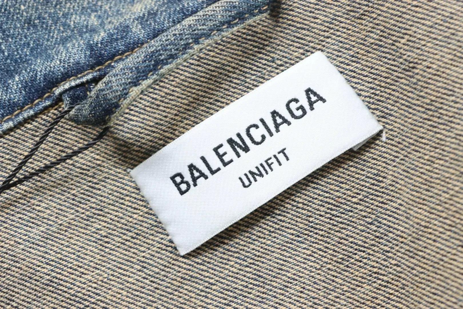 Balenciaga Denim Jacket With Hand Painted Graffiti Print By Double - Image 11