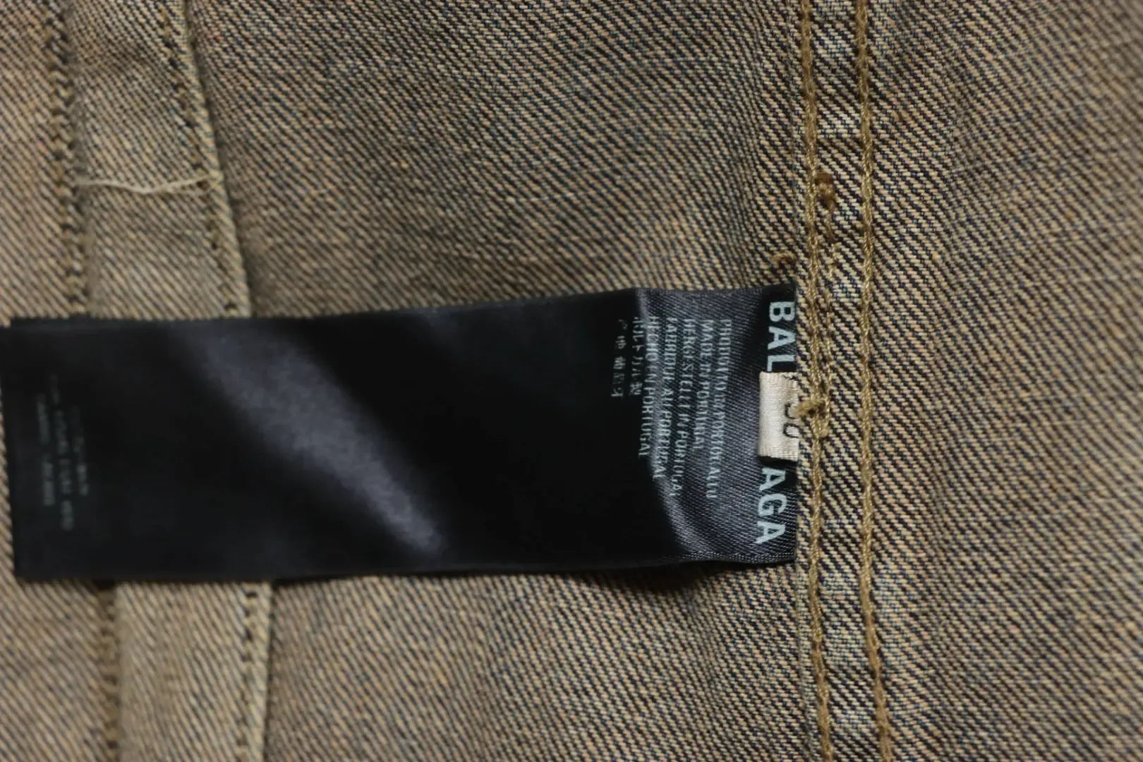 Balenciaga Denim Jacket With Hand Painted Graffiti Print By Double - Image 10