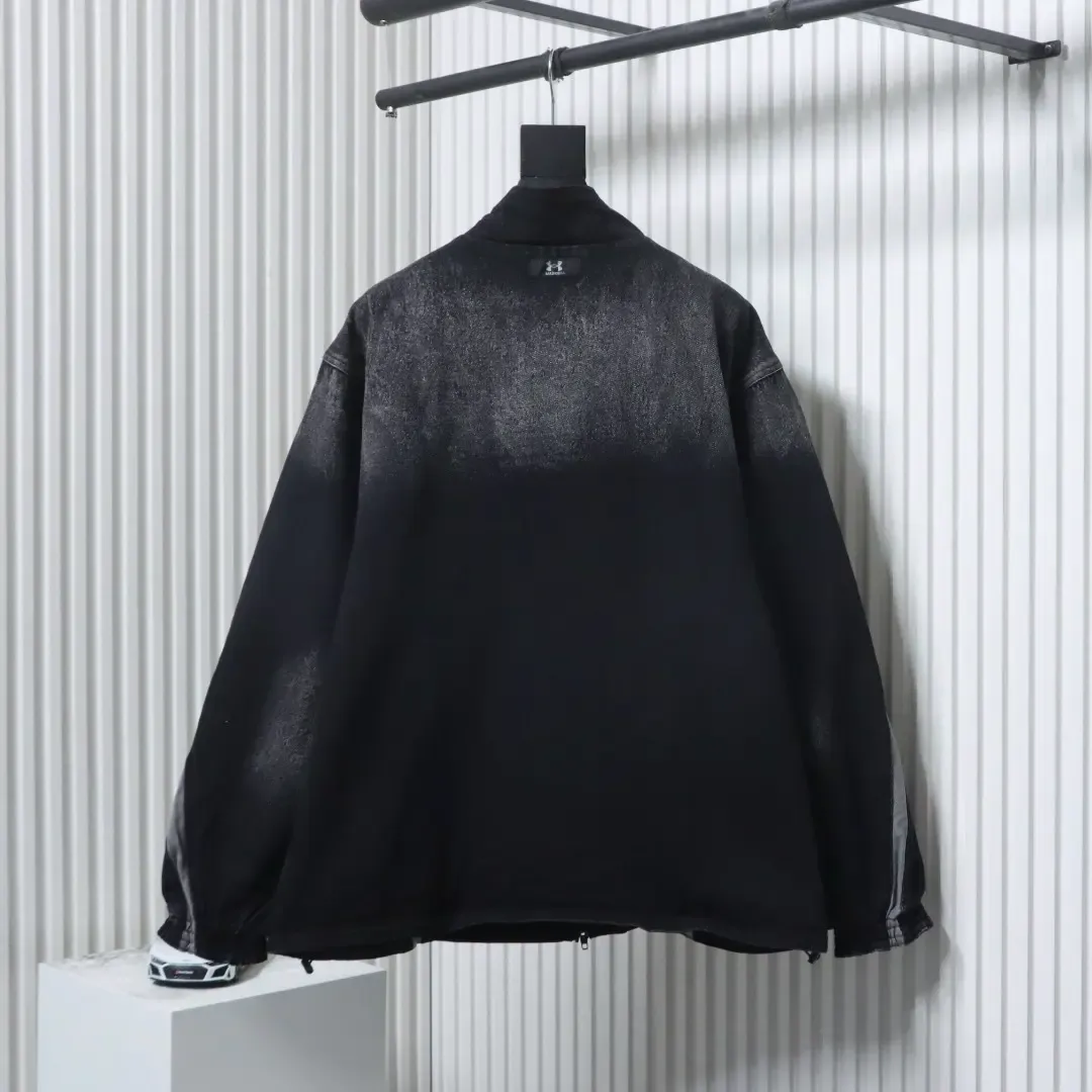 Balenciaga Reversible Denim Windbreaker (Reversible) - Image 2