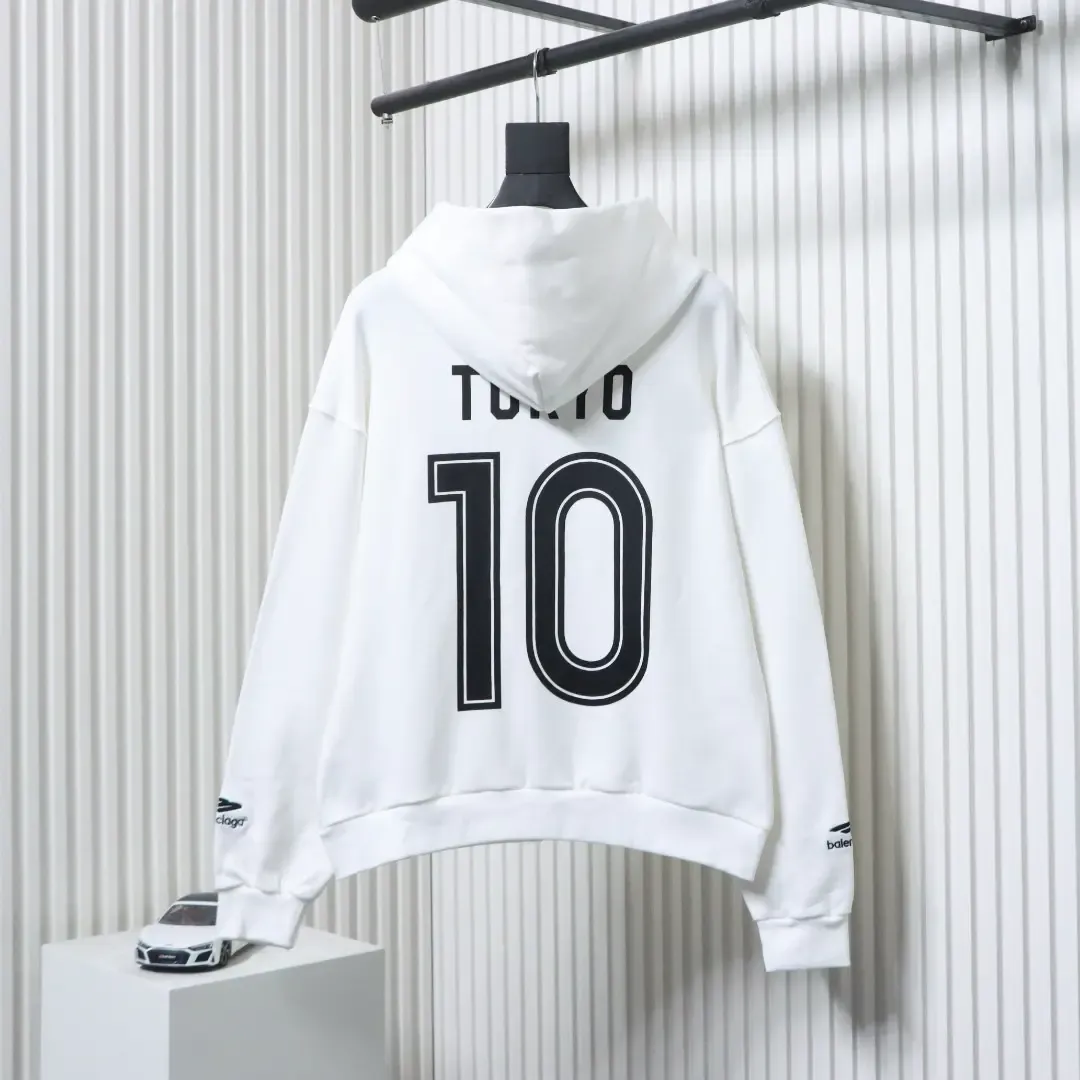 Balenciaga X Manchester United Embroidered 01 Zip-Up Hoodie - Image 2