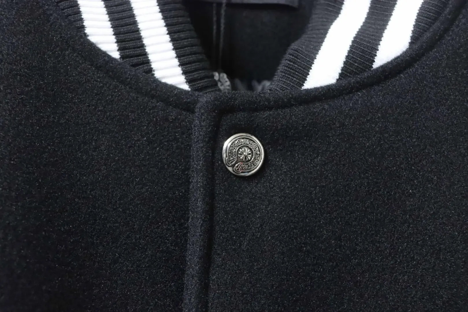 Baseball Jacket With Cross Pattern - Image 5