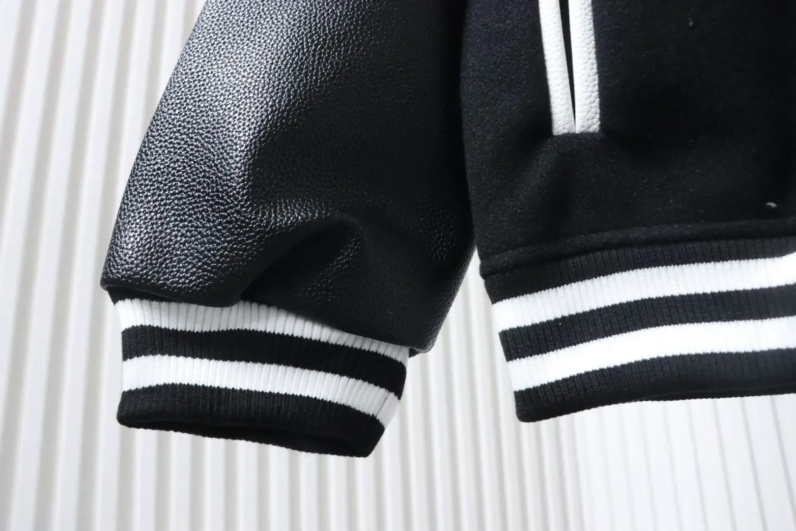 Baseball Jacket With Cross Pattern - Image 7