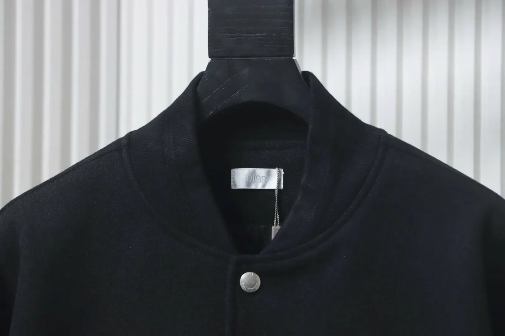 Baseball Jacket With Patchwork Style Letter Embroidery - Image 3