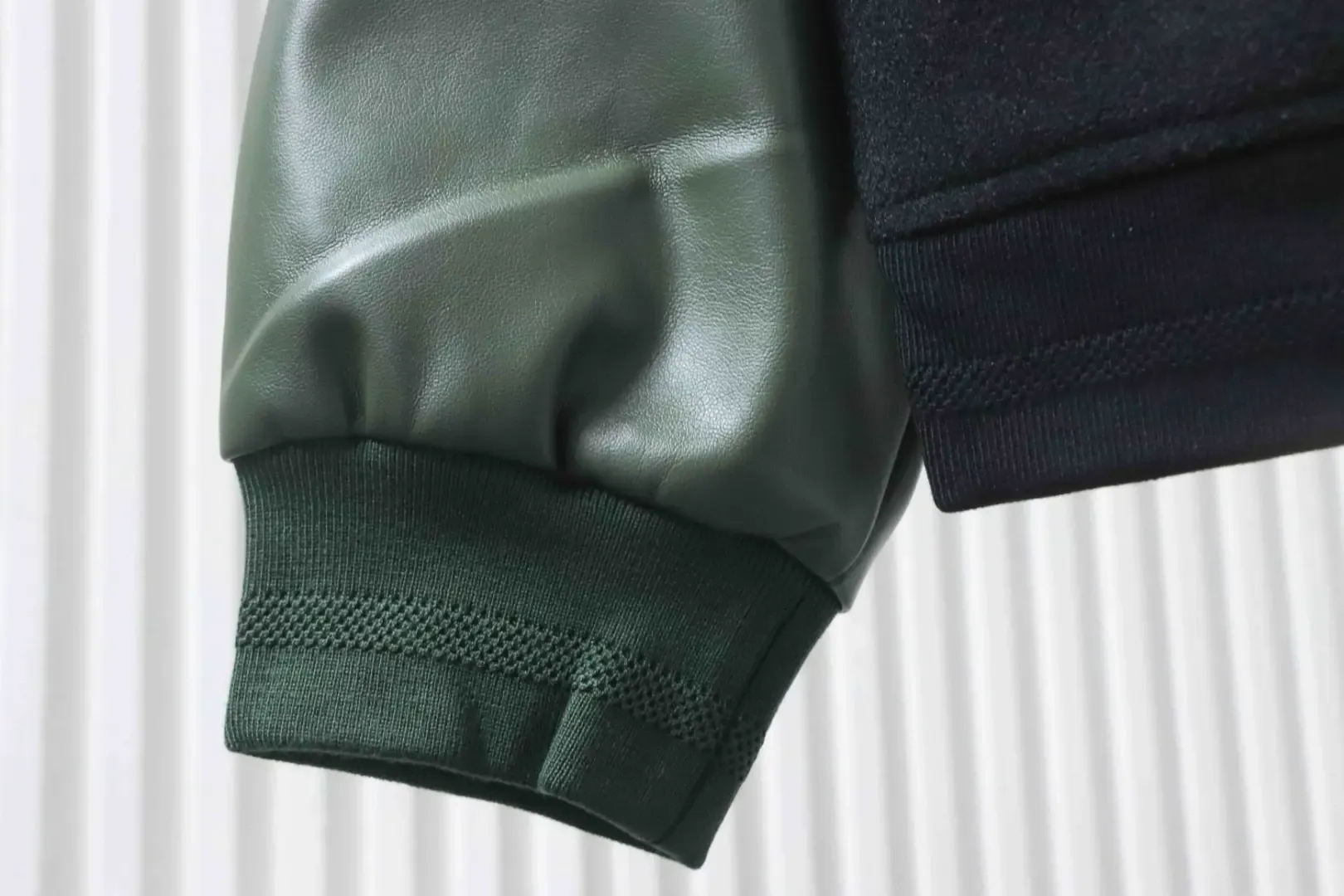 Baseball Jacket With Patchwork Style Letter Embroidery - Image 6