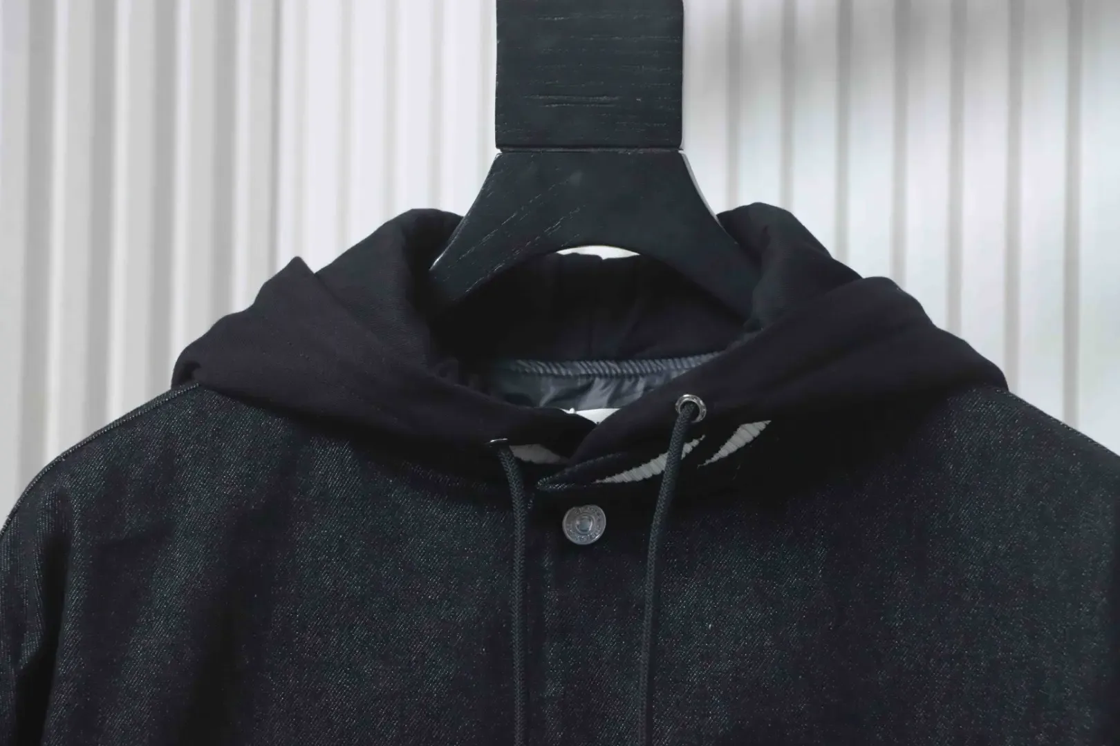 Cel1ne New embroidered cotton hooded jacket with letter pattern - Image 3