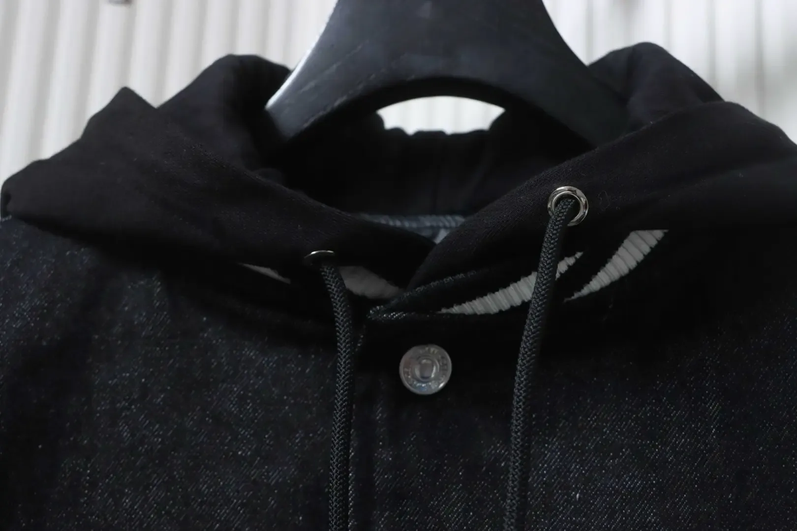 Cel1ne New embroidered cotton hooded jacket with letter pattern - Image 5