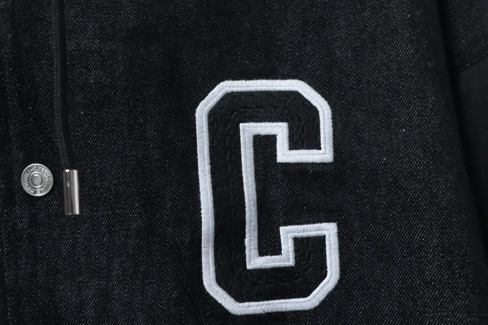 Cel1ne New embroidered cotton hooded jacket with letter pattern - Image 8