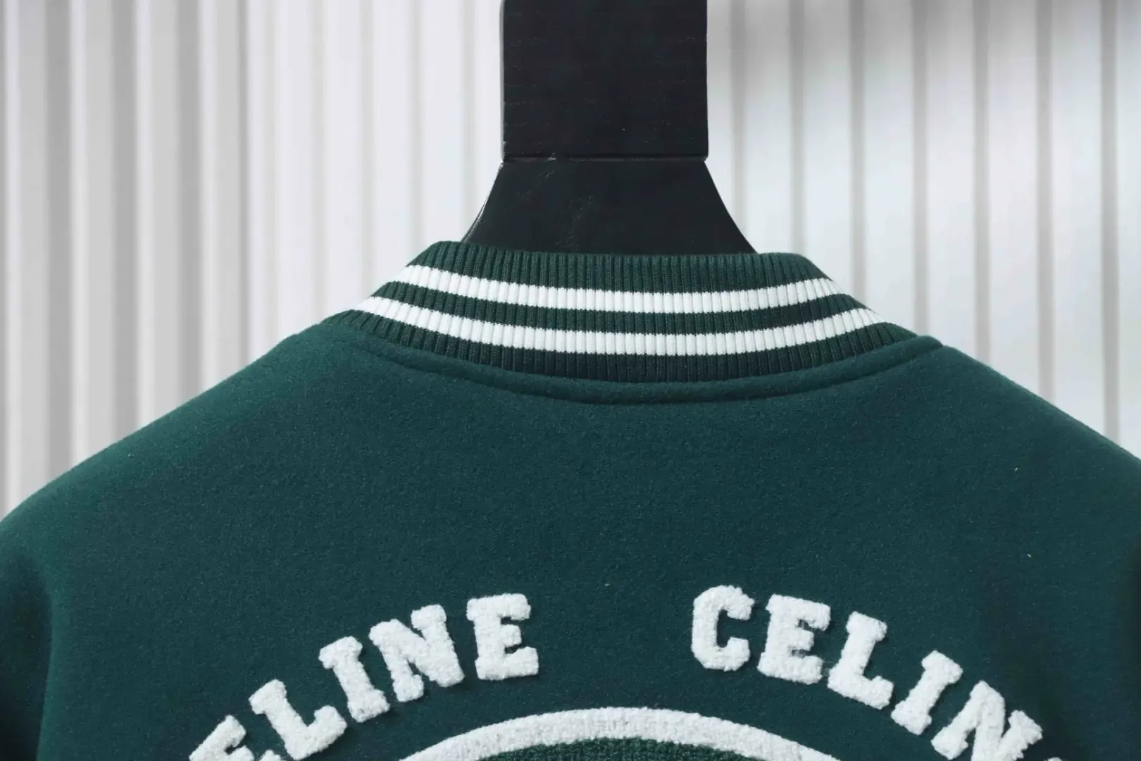 Celine Baseball Jacket With Patchwork Embroidery - Image 4