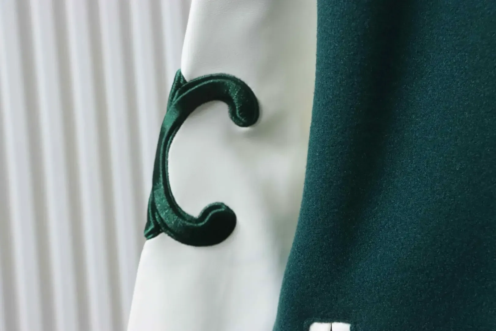 Celine Baseball Jacket With Patchwork Embroidery - Image 6