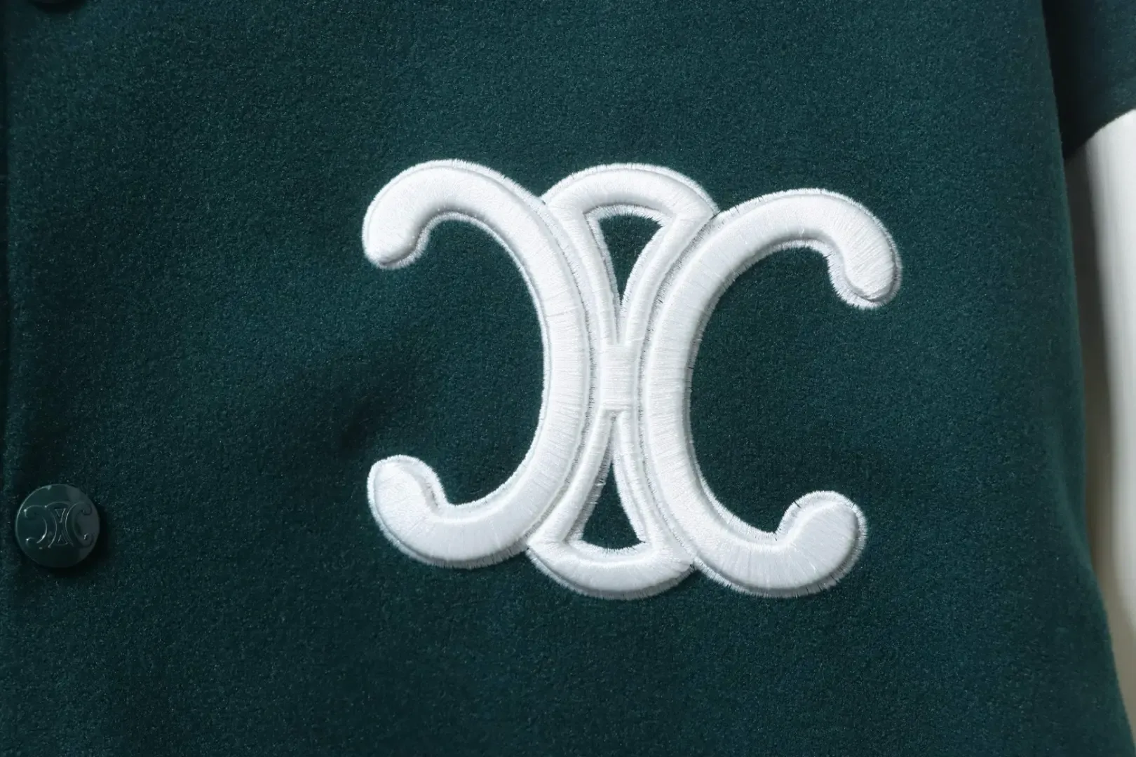 Celine Baseball Jacket With Patchwork Embroidery - Image 9