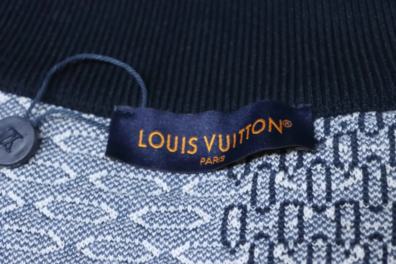 Checked Jacquard Cardigan With Zipper - Image 9