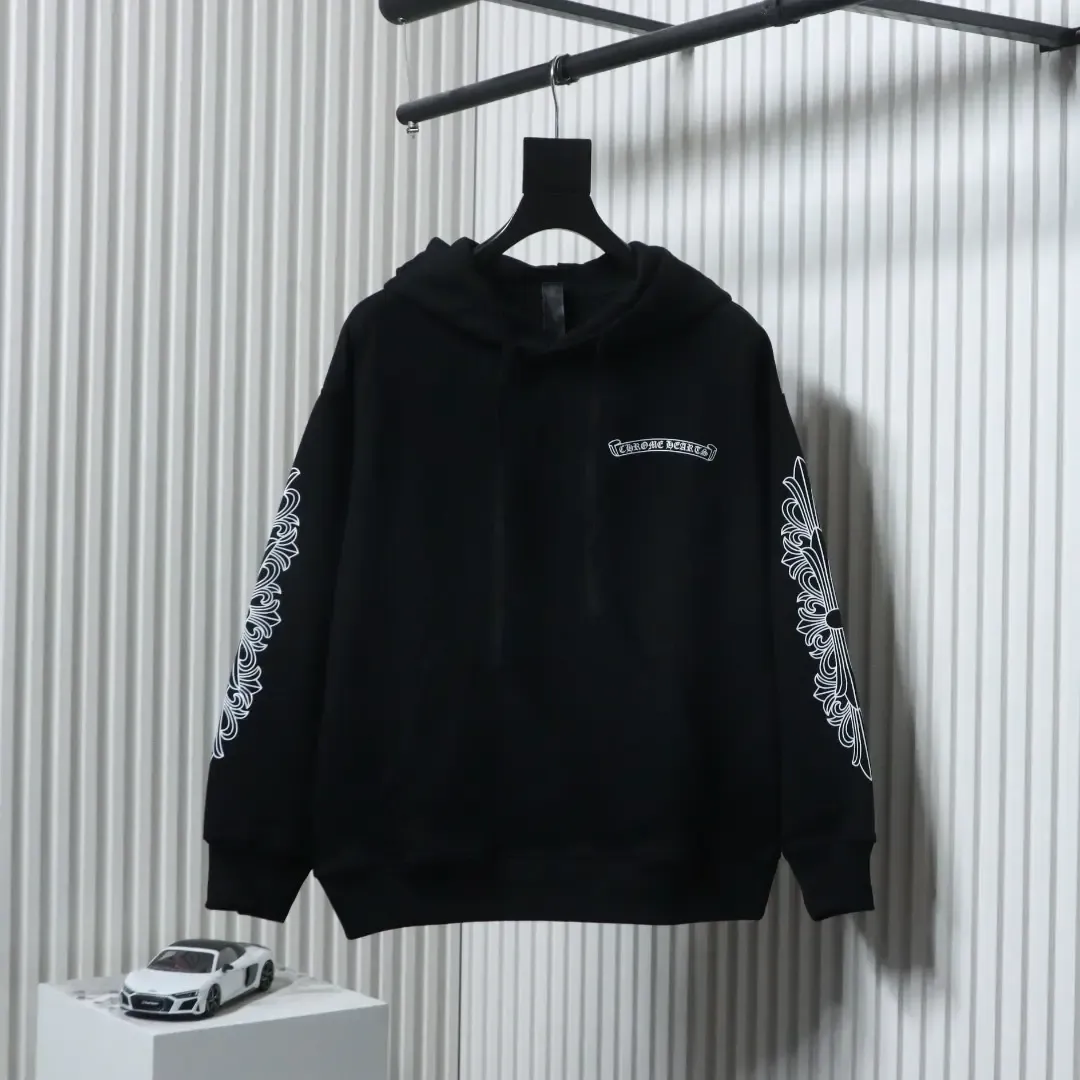 Classic Purple Hoodie With Sword Sanskrit Hand And Cross Print - Image 11