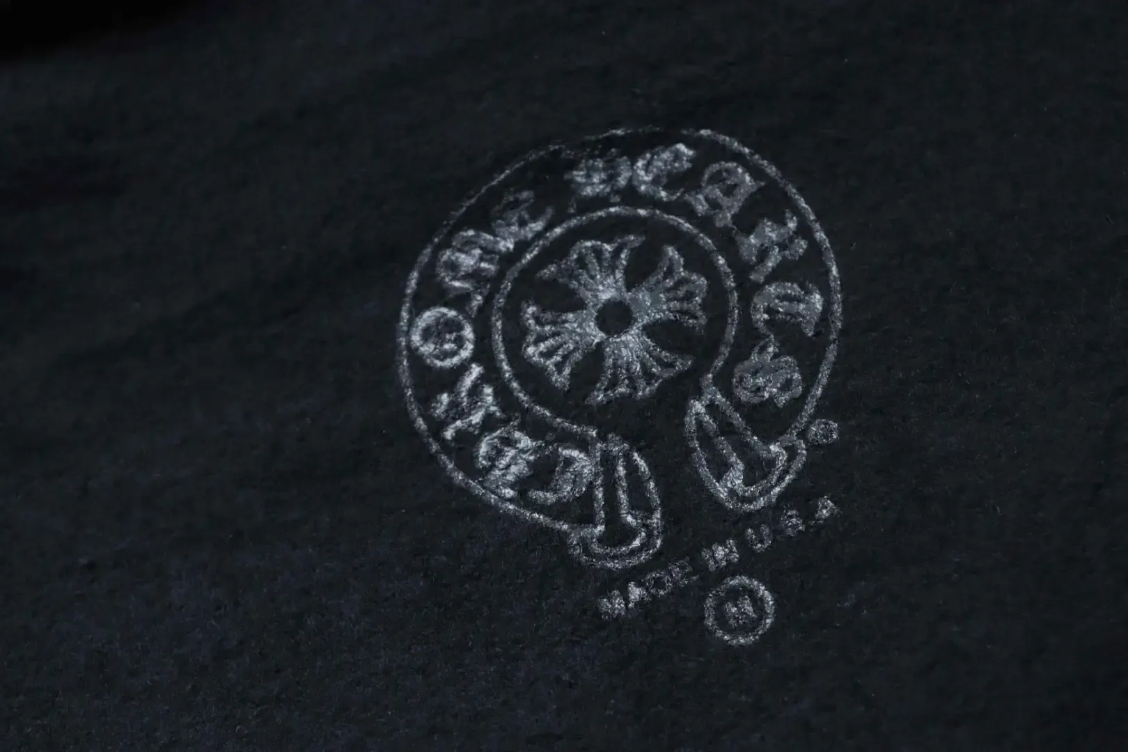 Classic Zip Up Jacket With Sanskrit Horseshoe Pattern - Image 4