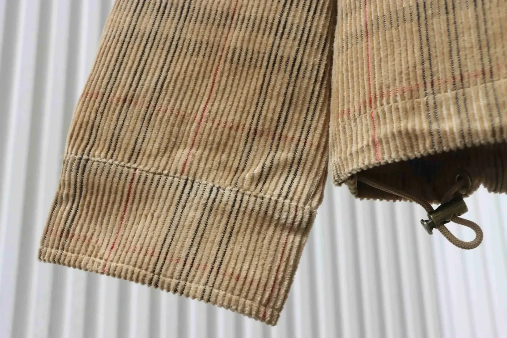 Corduroy Jacket With Check Pattern - Image 5