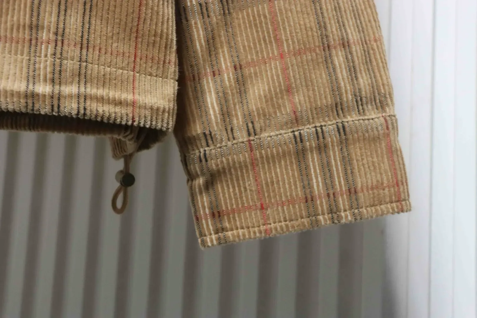 Corduroy Jacket With Check Pattern - Image 6