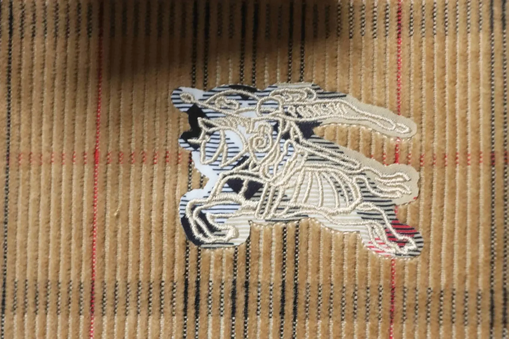 Corduroy Jacket With Check Pattern - Image 7