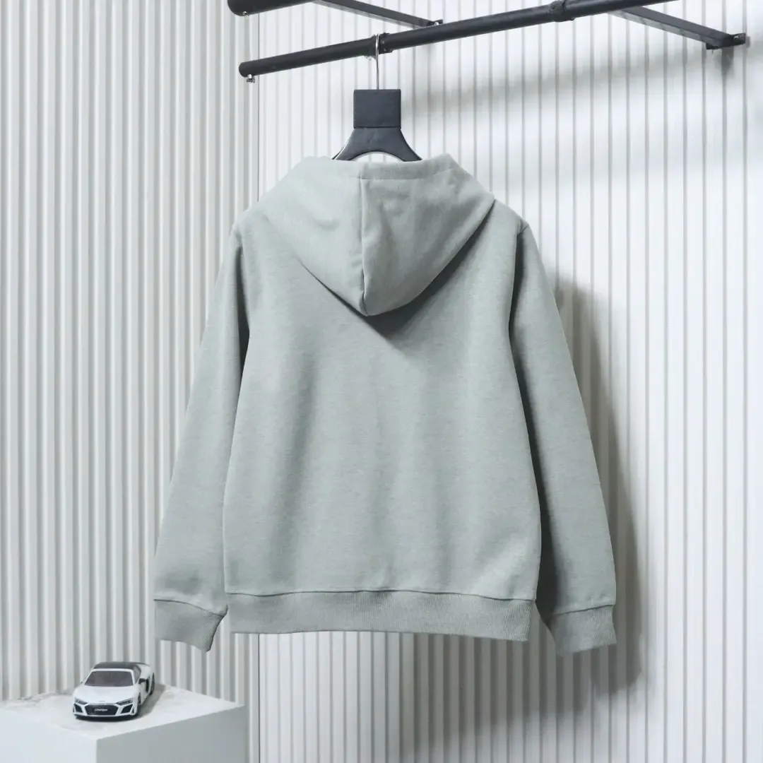 Hoodie With Checkered Warhorse Print And Flock Print XXL - Image 2