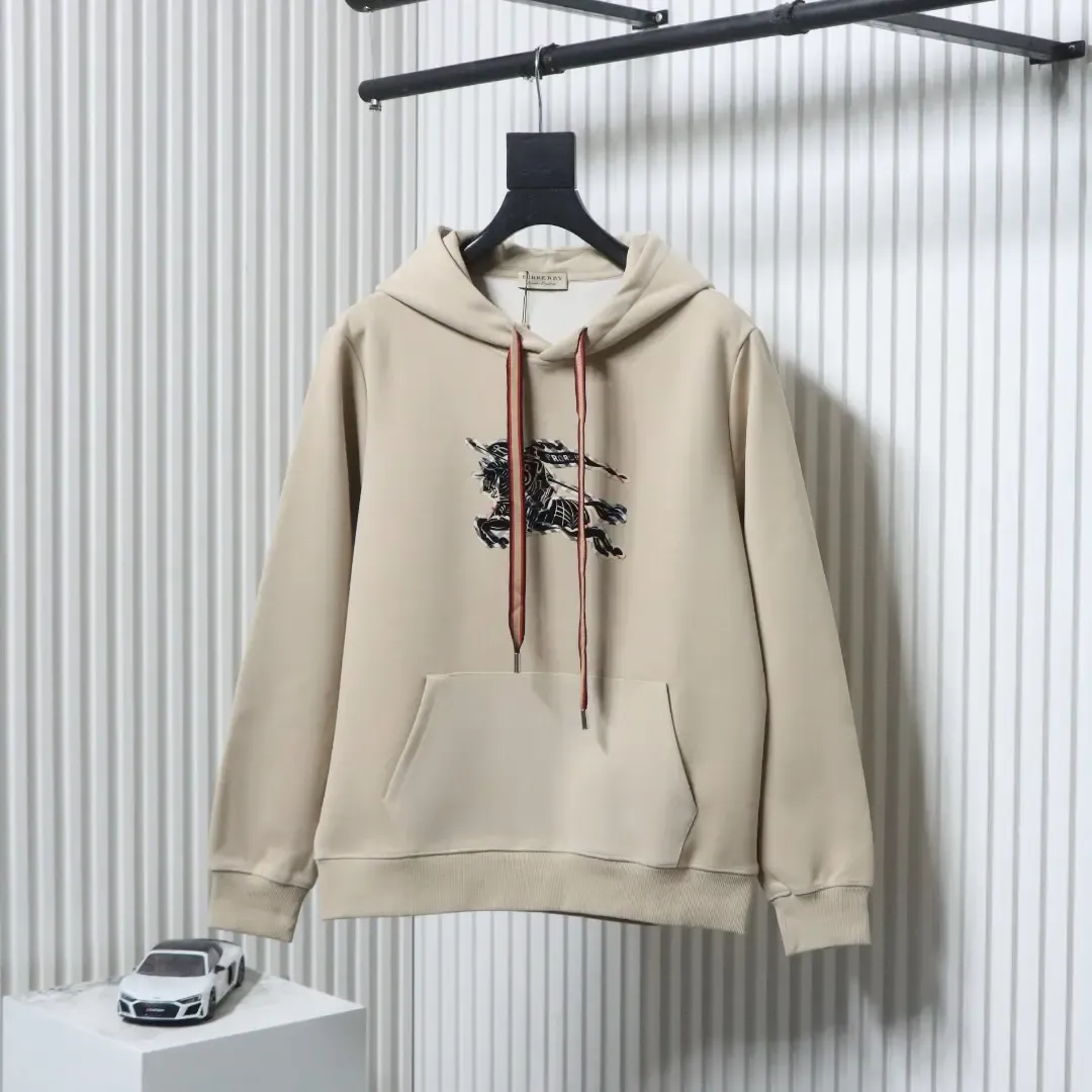 Hoodie With Checkered Warhorse Print And Flock Print XXL - Image 13