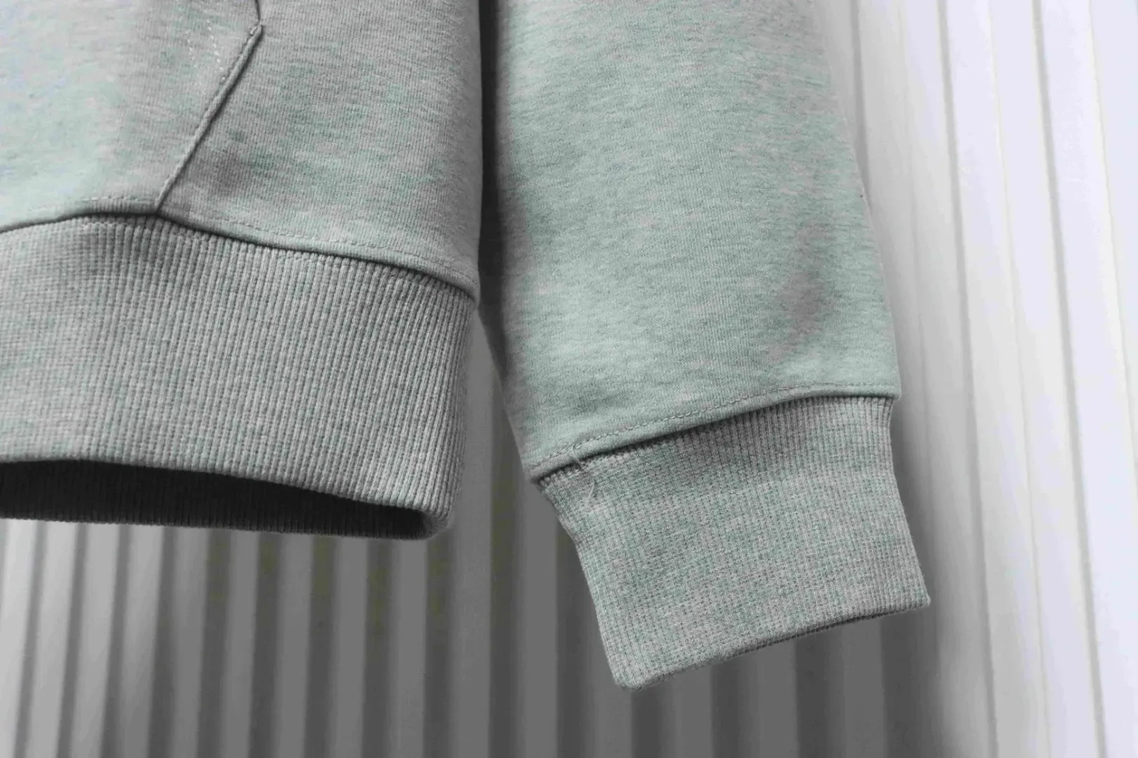 Hoodie With Checkered Warhorse Print And Flock Print XXL - Image 7