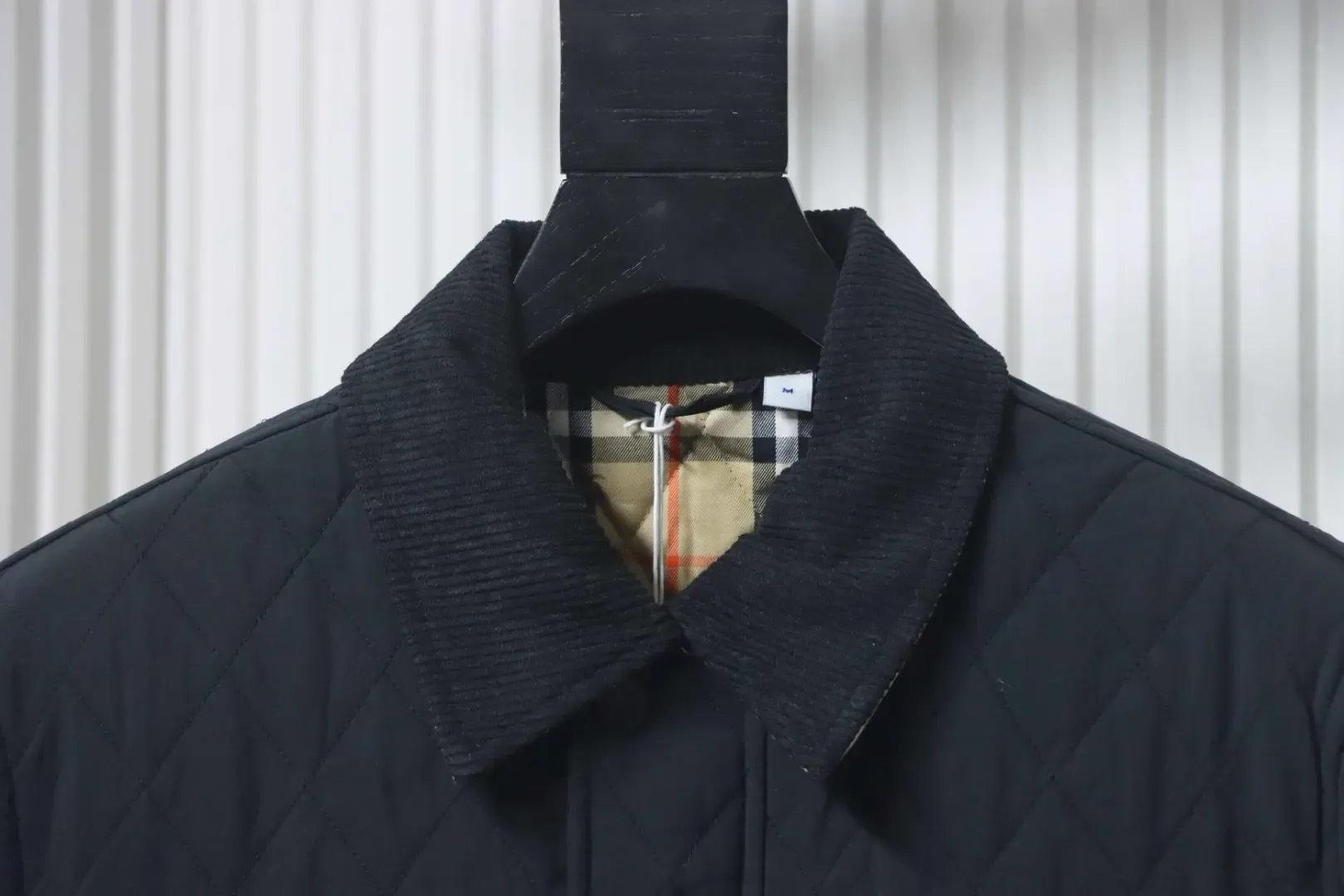 Jacket With Music Note Logo Diamond Pockets Cotton Coat - Image 3