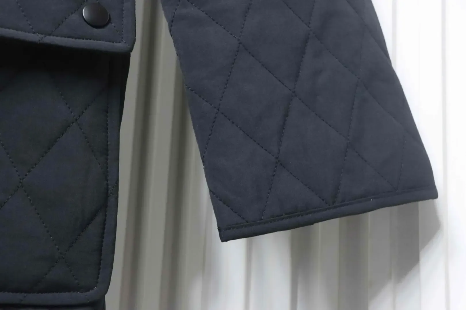 Jacket With Music Note Logo Diamond Pockets Cotton Coat - Image 4