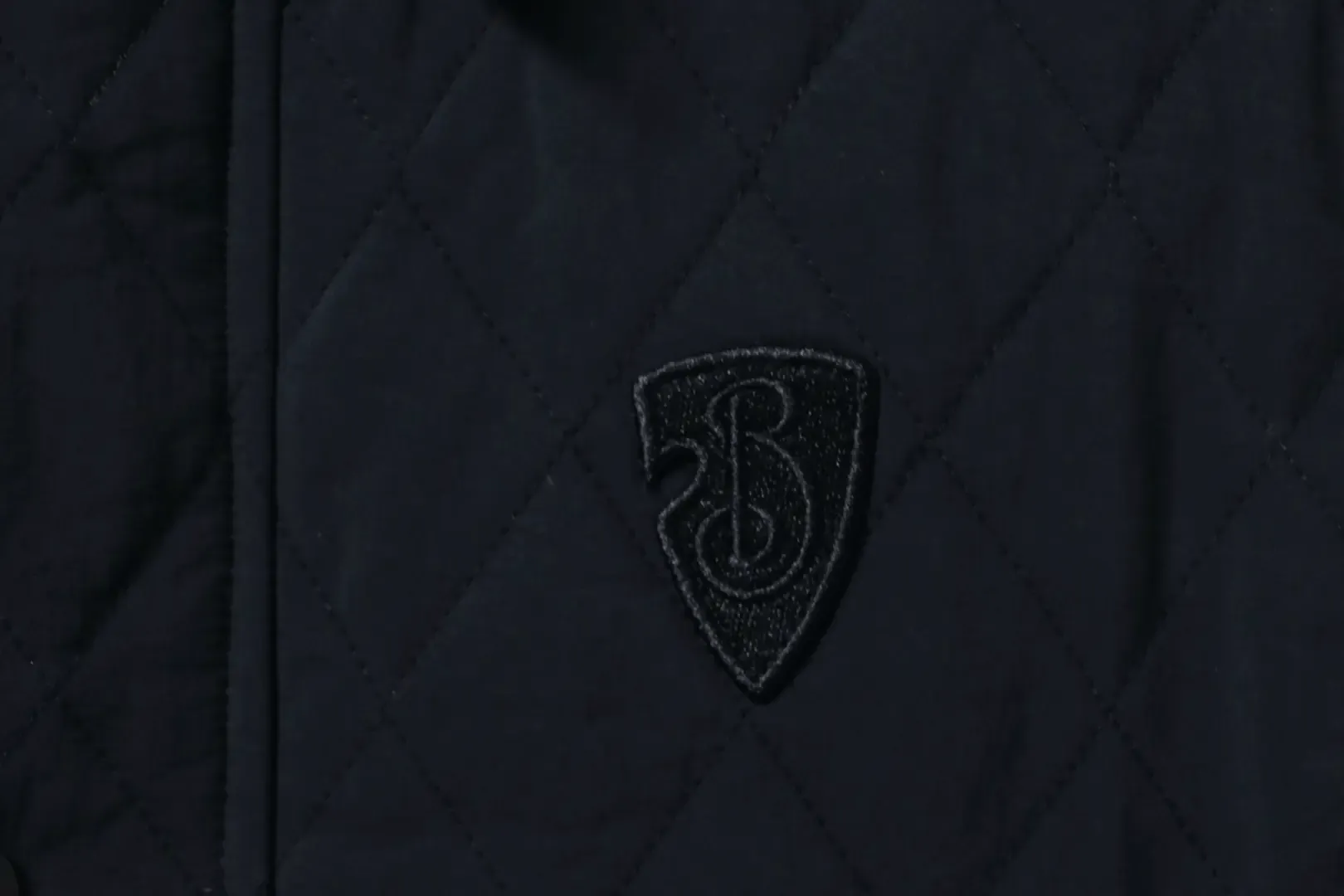 Jacket With Music Note Logo Diamond Pockets Cotton Coat - Image 5