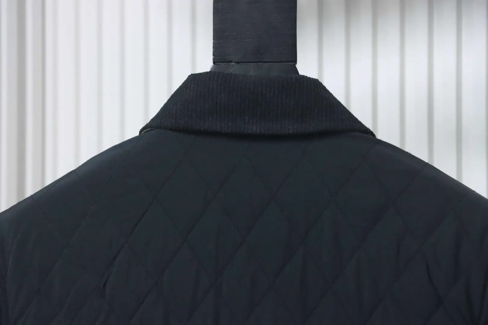 Jacket With Music Note Logo Diamond Pockets Cotton Coat - Image 7