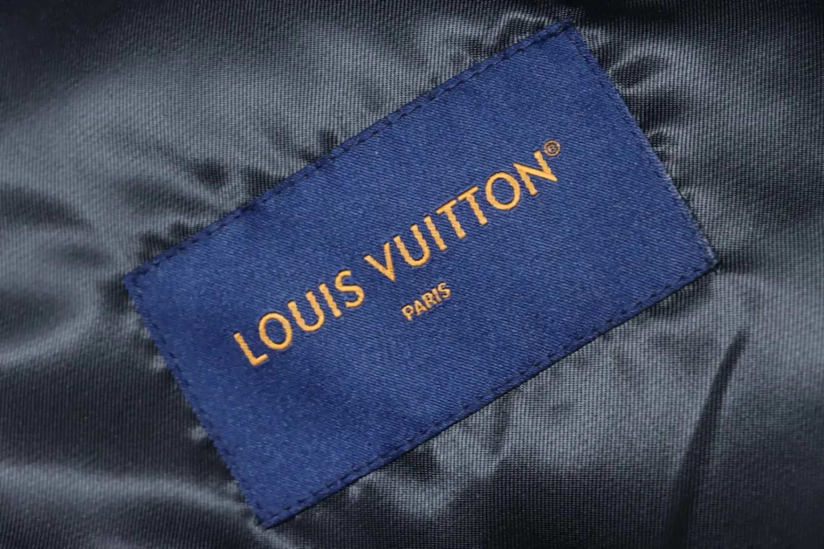 Leather Baseball Jacket Printed With Multiple Logos - Image 11