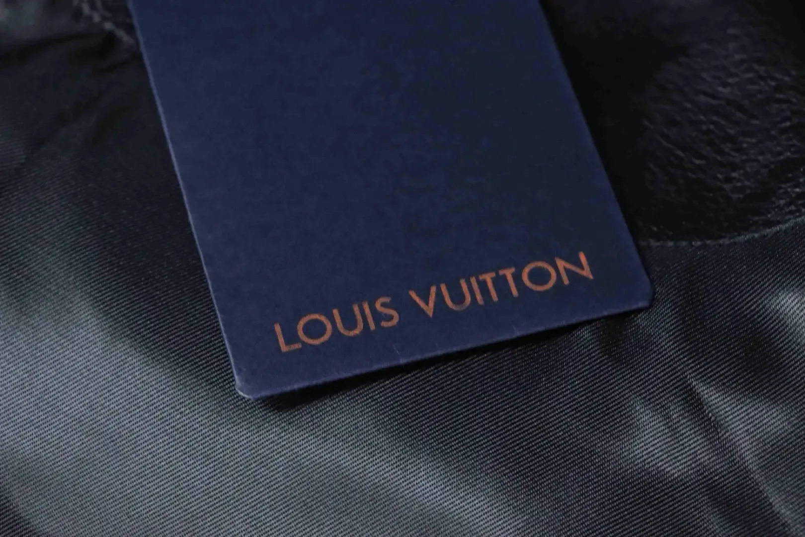 Leather Baseball Jacket Printed With Multiple Logos - Image 9