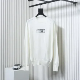 Maison Margiela Digital Jacquard Distressed Sweater