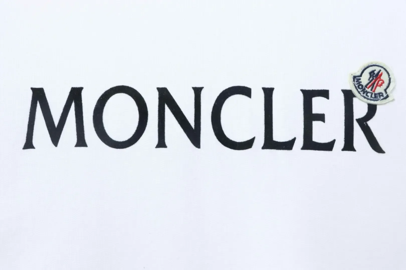 Moncler Classic Sweatshirt With Flock Print And Round Neck - Image 6