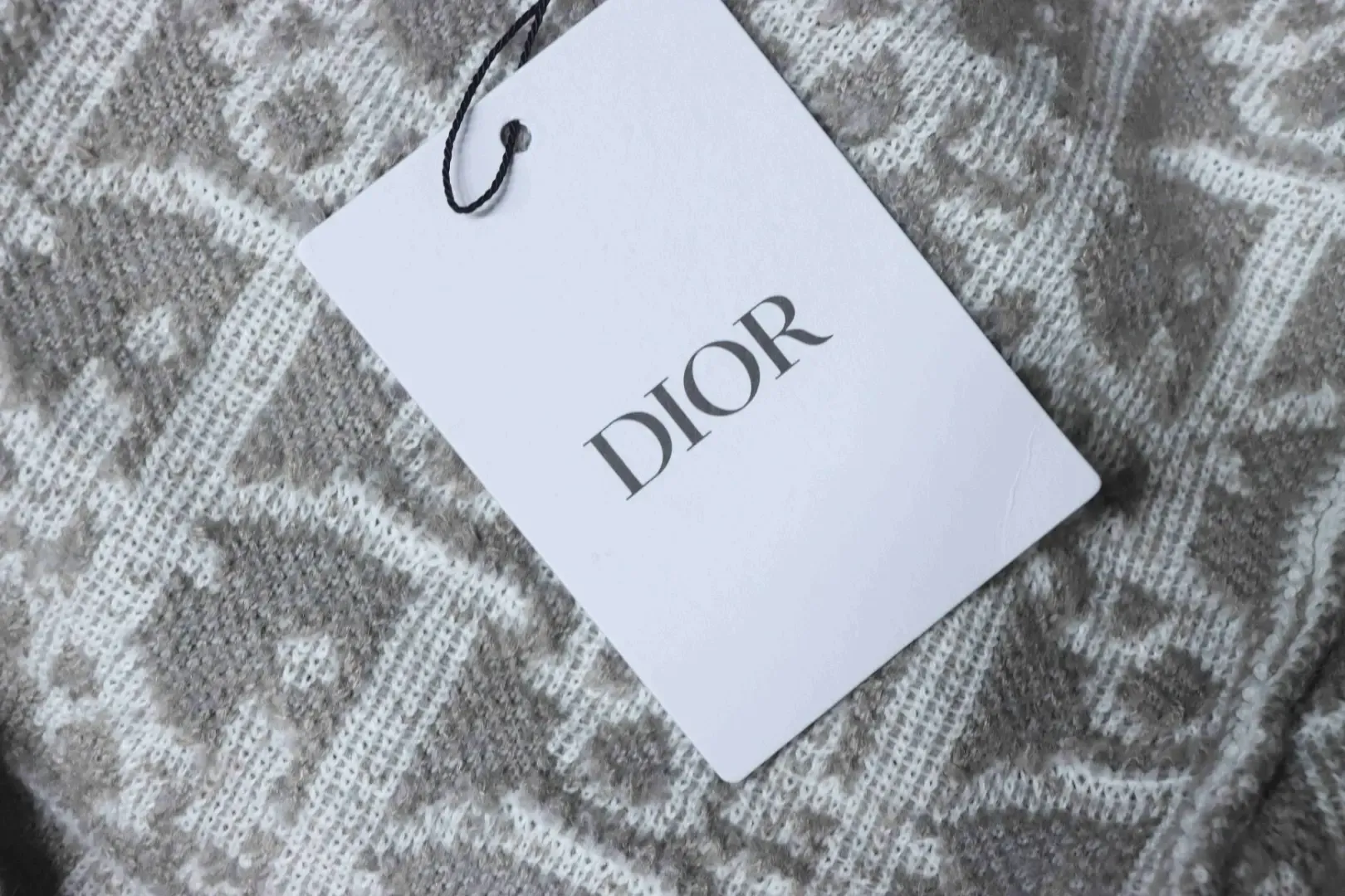 Monogrammed Jacquard Knit Sweater With Zipper - Image 11