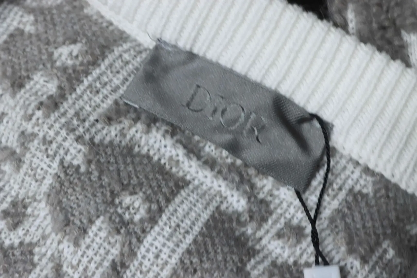 Monogrammed Jacquard Knit Sweater With Zipper - Image 8