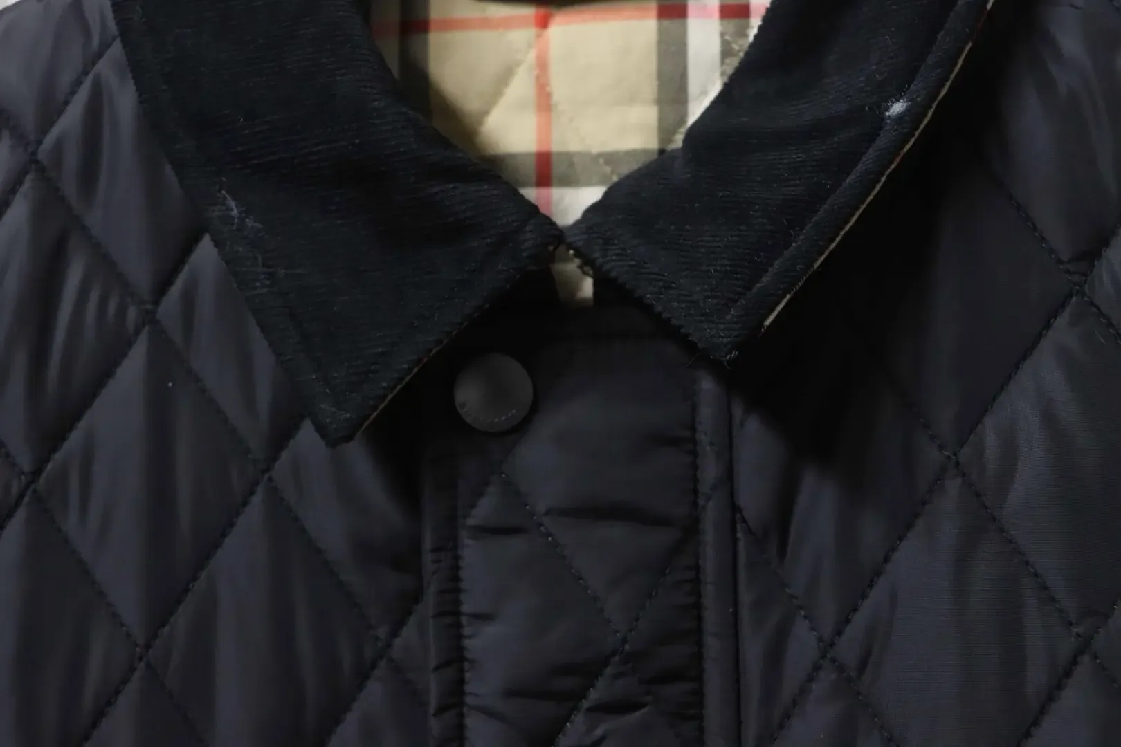 Quilted Cotton Jacket With Diamond Pattern - Image 9