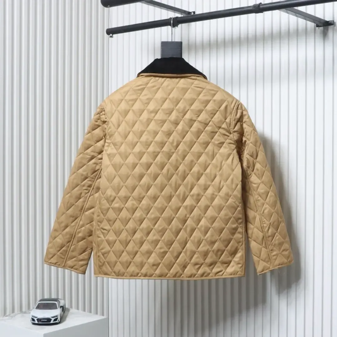 Quilted Stable Jacket With Corduroy Collar - Image 2